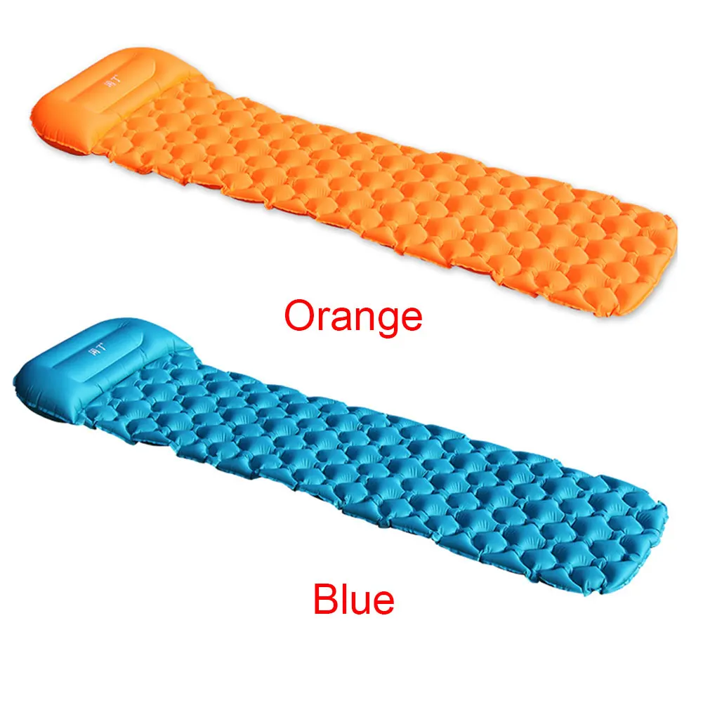 Pad Air Mattresses Portable Backpacking Inflatable Sleeping Ultralight Compact Camping Mat Travel Beach Roll Outdoor For Hiking |