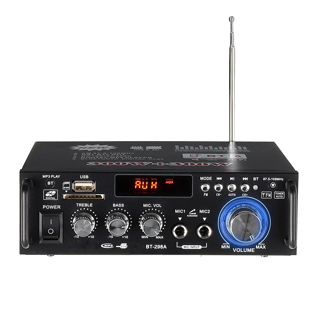 Цифровой черный домашний аудио в машину с USB туманный распылитель легко