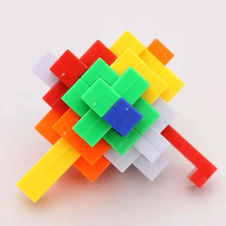 Монтессори 3D ручной работы пластик Конг Мин лубань замок дети игрушки