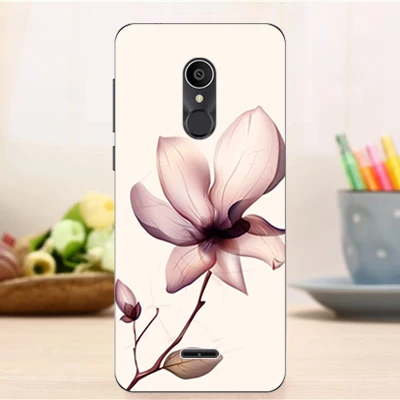 Мягкий силиконовый чехол для Alcatel 3C Модный из ТПУ с гелевой росписью 3C/3C Dual 5026D