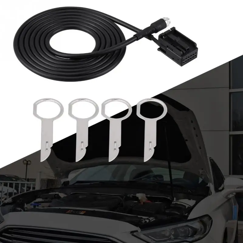 6000 CD MP3 Audio Input Aux Cable Adapter Data Connection Transmission Line for Ford Focus Mondeo with Removal Tool Keys New | Автомобили