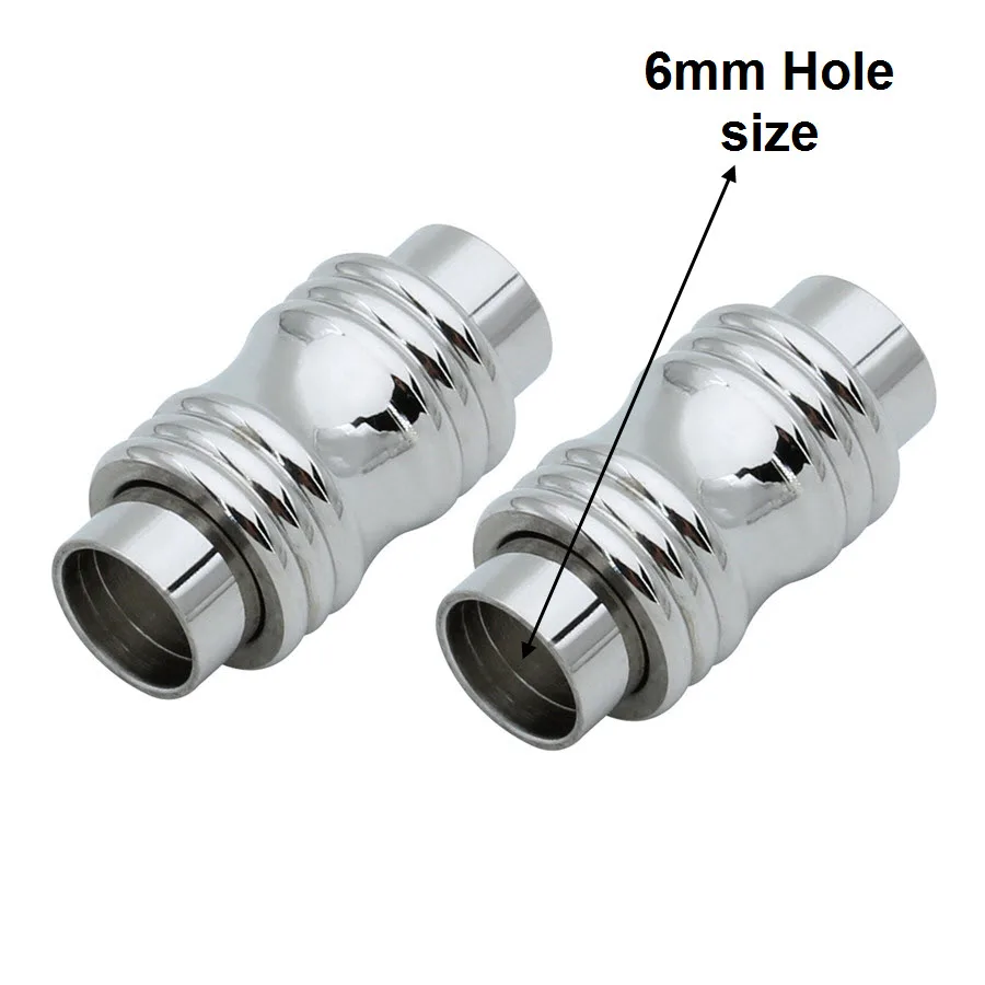 SAUVOO 2 шт./лот круглые магнитные застежки из нержавеющей стали подходят для 6 мм Lether