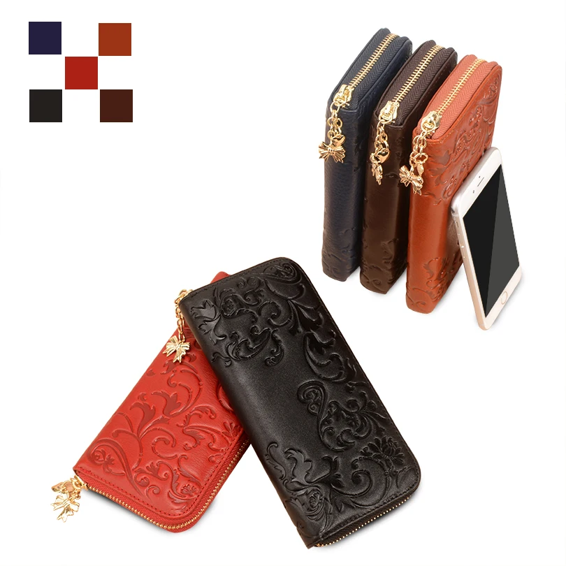 Кошелек COHEART Женский из натуральной кожи на молнии|purse zipper|wallet women pursepurse long |