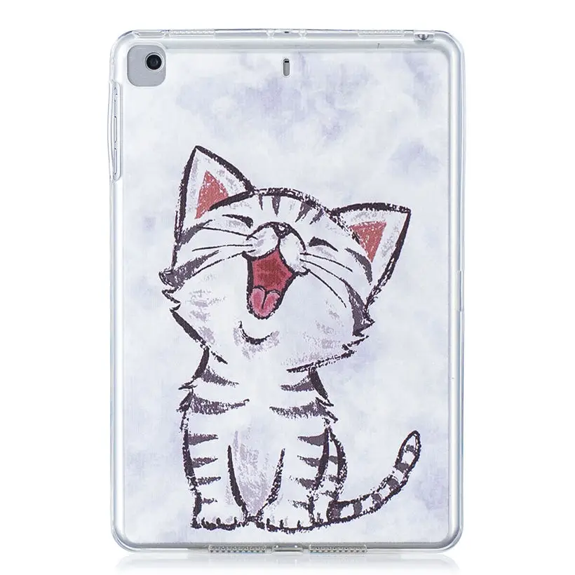 Модный окрашенный Мягкий чехол из ТПУ для Apple Ipad Mini 1 2 3 4 7 9 дюймов Чехол Funda Tablet