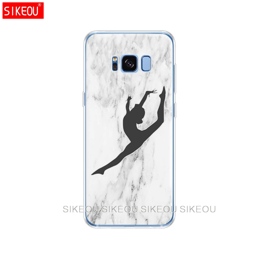Силиконовый чехол для Samsung Galaxy S9 S8 S7 S6 edge S5 S4 S3 PLUS телефона гимнастический силуэт |