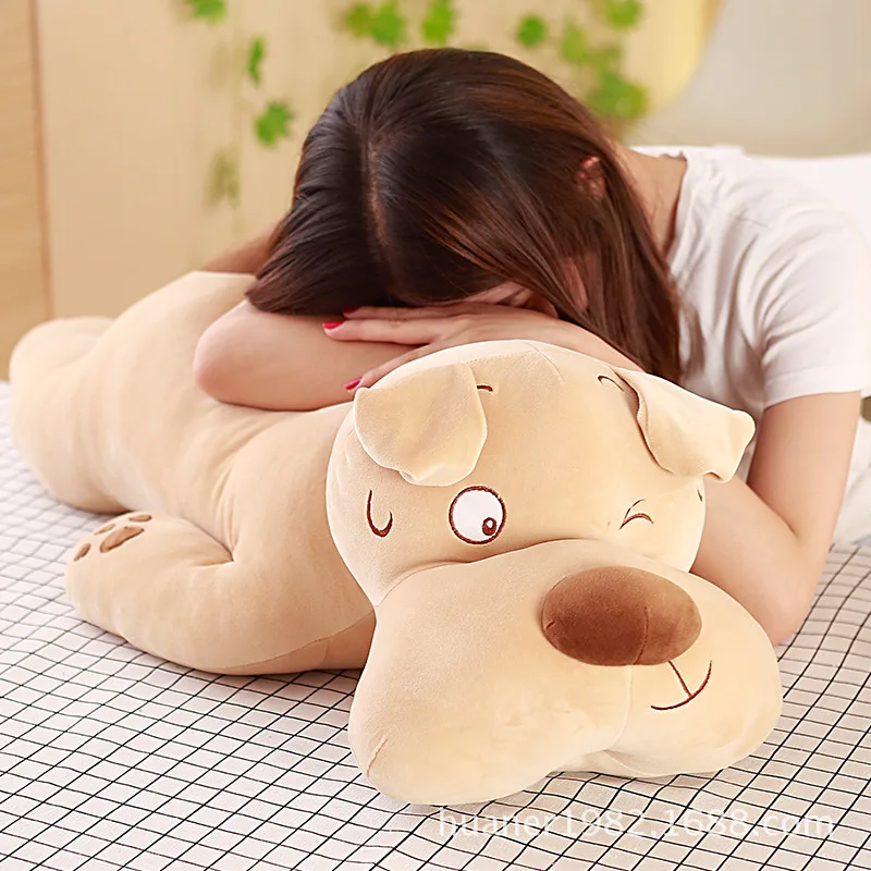 70cm Soft feather cotton dog doll plush toy sleeping pillow Stuffed Toy Cute Cartoon Animal Doll Toys Gifts For Birthday | Игрушки и