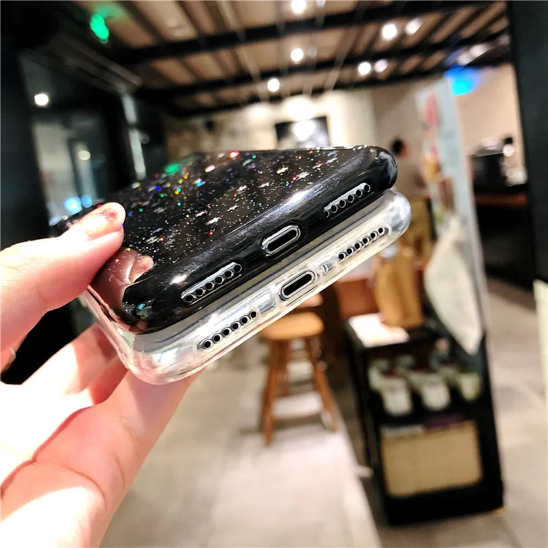 Чехол с блестками для Xiaomi Redmi Note 8 Pro мягкий чехол телефона note 6 redmi 5 plus mi SE cc9 e A3