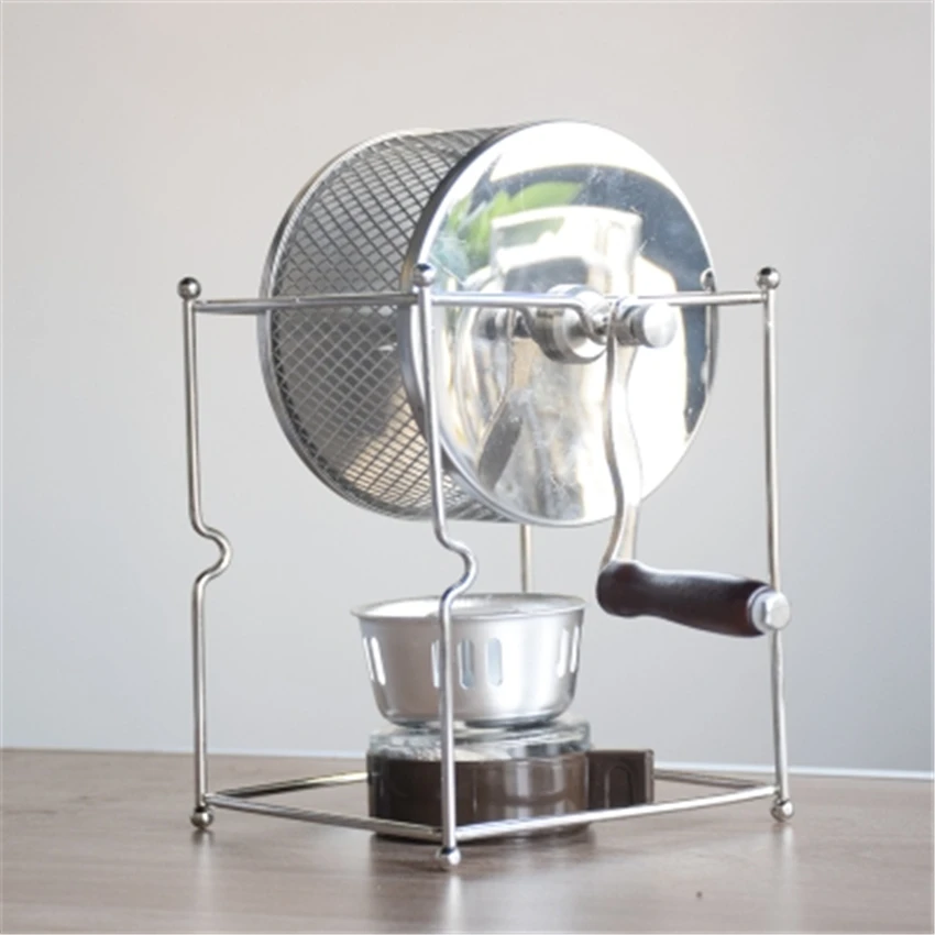 

Stainless Steel Coffee Bean Roaster Roller Baking Machine Hand Rotating Bean Machine DIY Household Small Coffee Bean Roaster