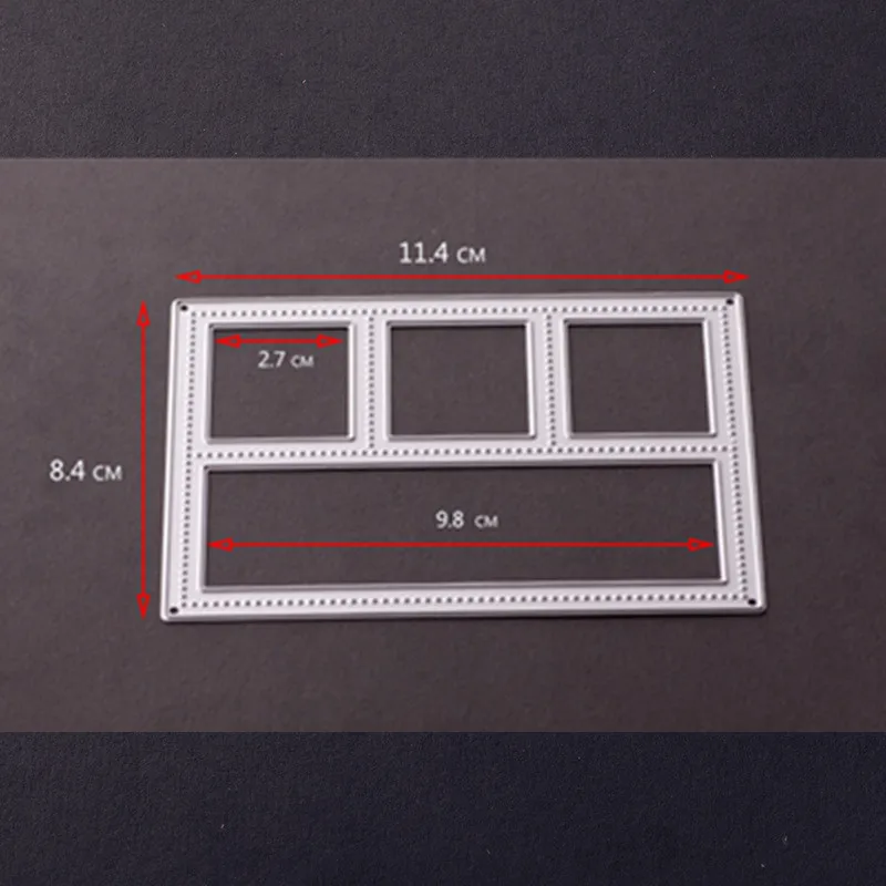 Прямоугольная квадратная рамка металлические трафареты для резки DIY скрапбуки
