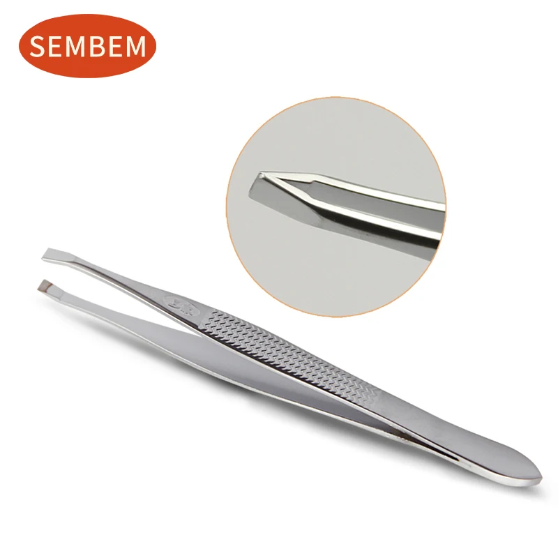 Высококачественный Пинцет SEMBEM из нержавеющей стали с прямым наконечником для