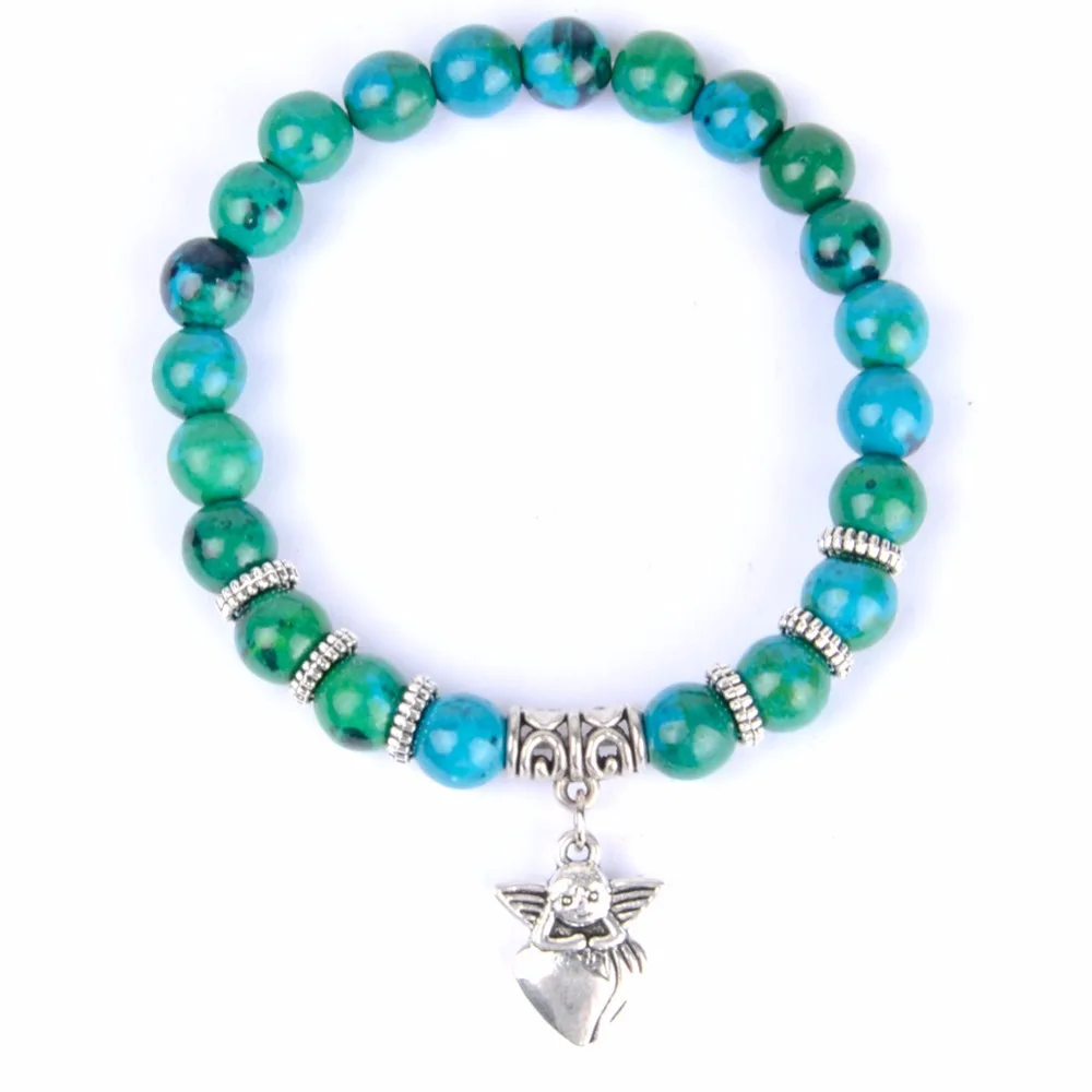 Прямая поставка подвеска амулет браслеты для женщин и мужчин 8 мм браслет из