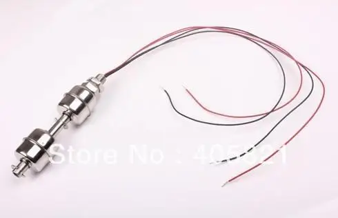 

100V 100MM Dual Stainless Steel Water Level Sensor Liquid Float Switch Tank Pool Steel Double ball