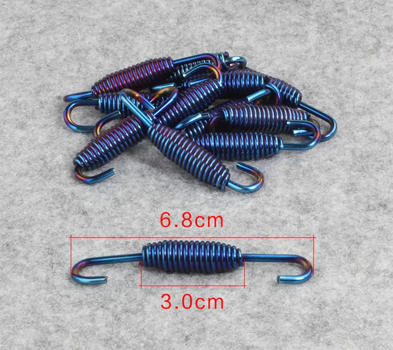 TKOSM 6 шт./лот пружинный крючок из нержавеющей стали для скутера мотоцикла