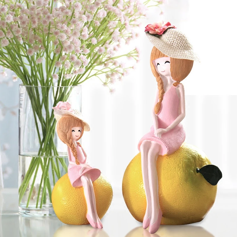 Детские фигурки девушек подарок на день рождения творческие украшения для офиса