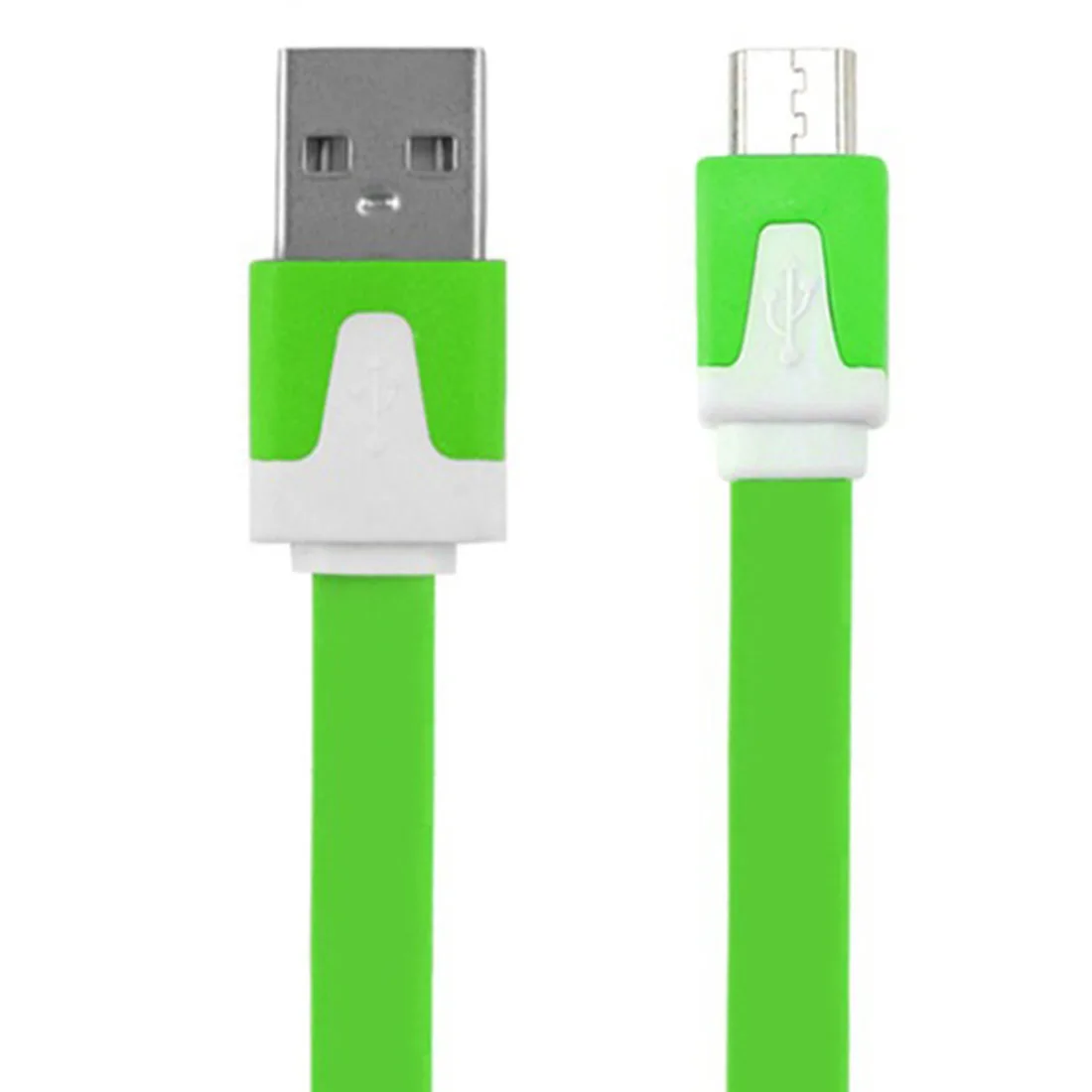 Green Micro USB кабель 1 м/2 м/3 м Быстрая зарядка синхронизации данных плоский Лапша кабель для samsung Xiaomi huawei LG htc Android телефонные кабели - Тип штекера: Green