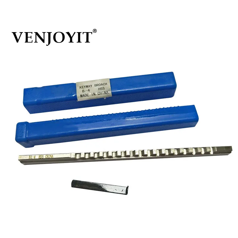 

2pcs 4mm HSS B1 Push-Type Keyway Broach Metric Size HSS Cutting Tool for Machine New