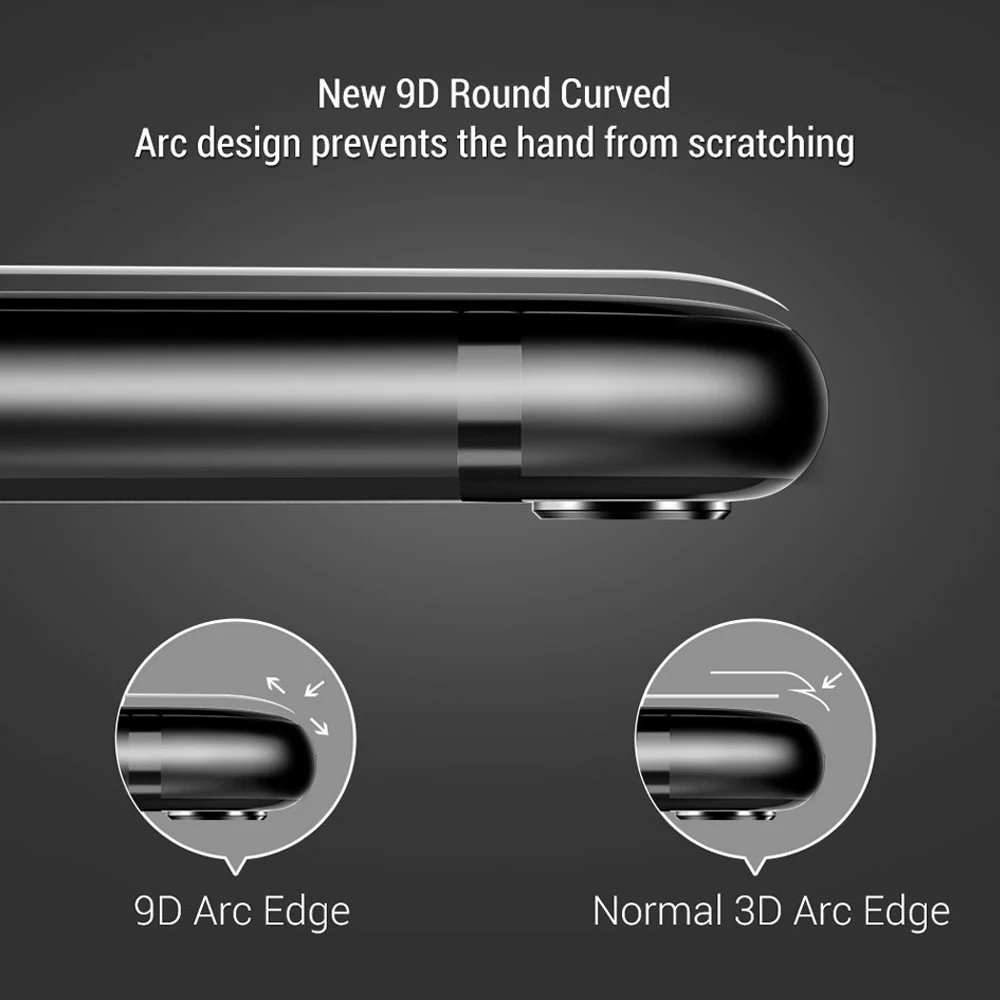 Zlnвич для iphone XS защита экрана телефона с изогнутыми краями полное покрытие стекло