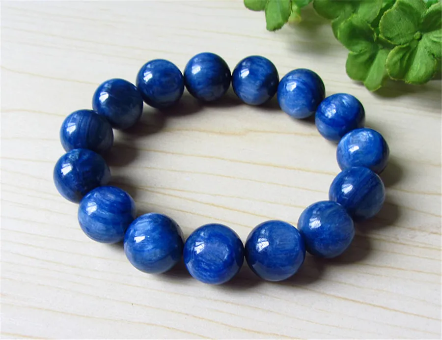 14 мм драгоценный Натуральный Синий Кианит драгоценные камни камень кошачий глаз