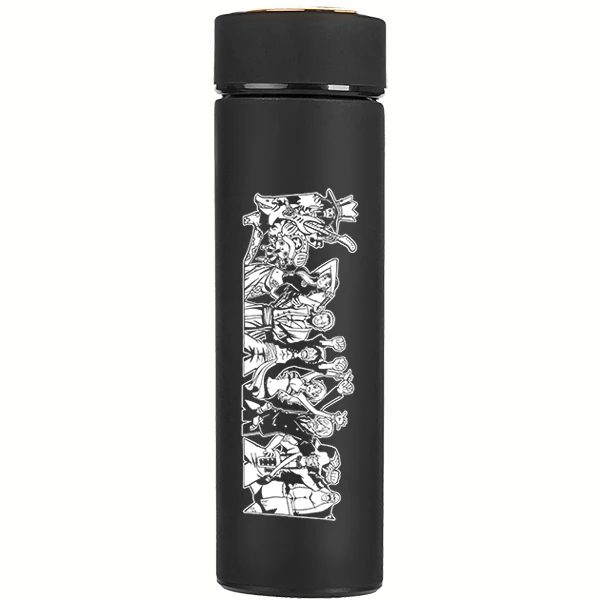 Однотонный стальной термос OUSSIRRO с героями мультфильмов цельный тематический