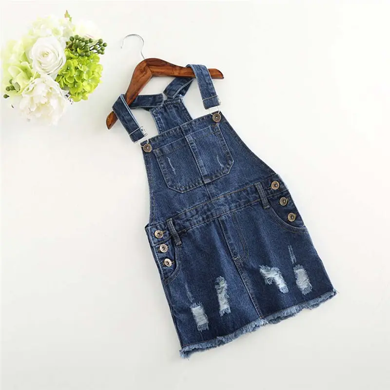 Fashion Summer Clothes Toddler Kids baby girl clothes Outfit Jeans Suspender Dress Denim Overalls dress for | Детская одежда и
