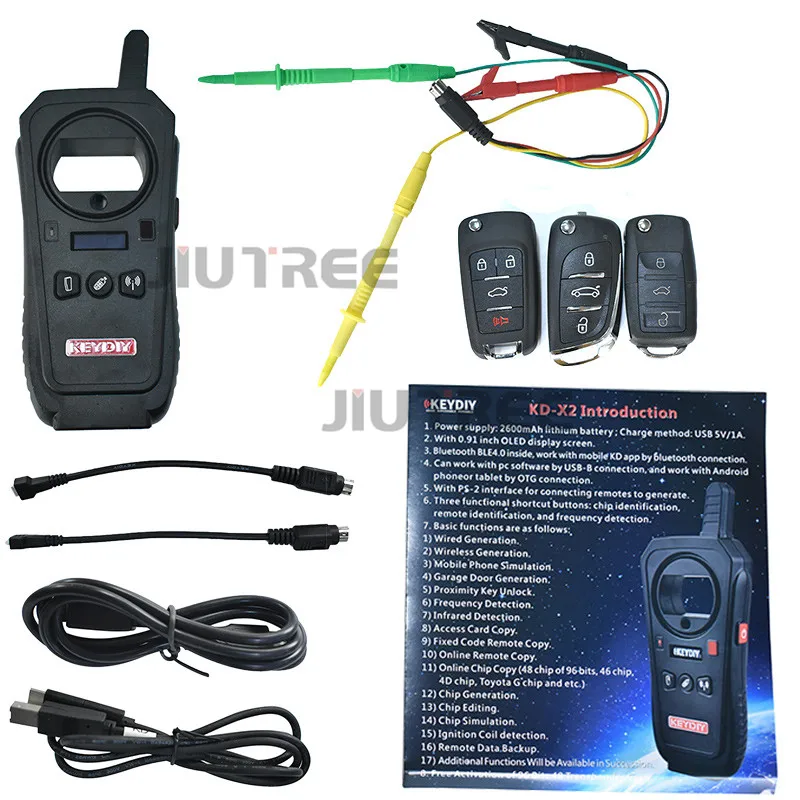 JIUTREE KEYDIY KD X2 удаленное устройство разблокировка и ключ транспондер 96Bit 48 Чип копир