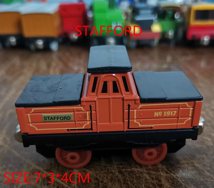 Локомотив литой металлический поезд игрушки Развивающие DIY мини-игрушки Магнитные модели Томас Стивен Кейтлин Хэнк для детей Подарки для детей - Цвет: STAFFORD