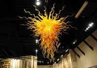 free shipping office lighting amber glass commercial chandeliers
