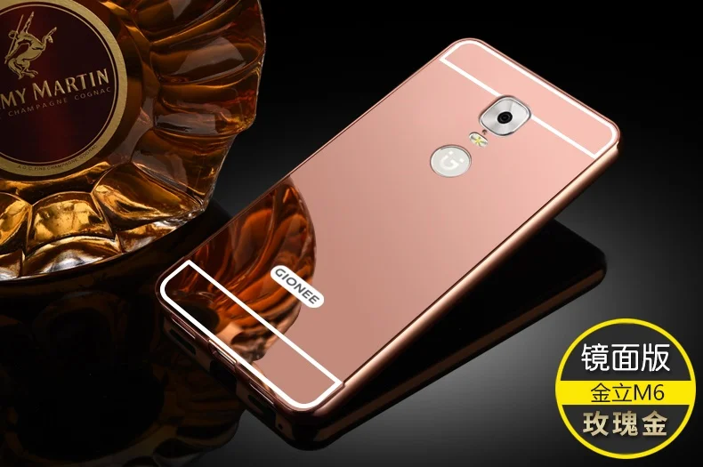 Чехол для Gionee M6 роскошная акриловая алюминиевая металлическая рамка зеркальная