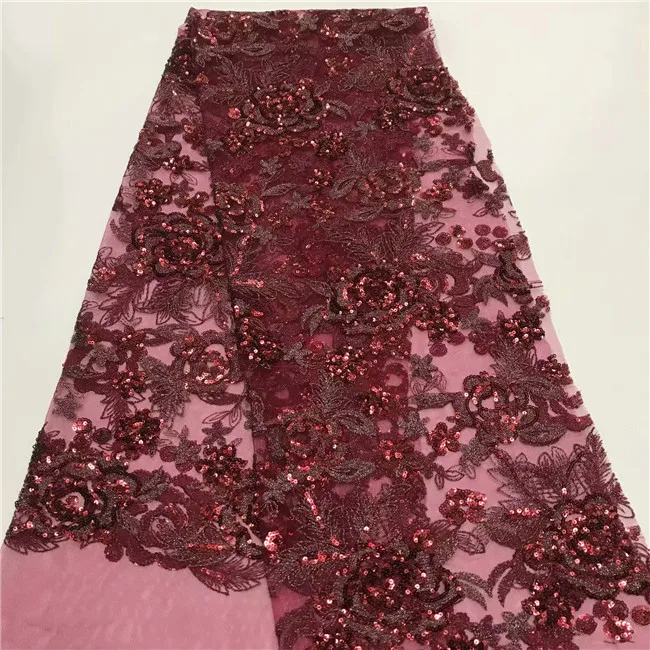Африканская кружевная ткань 2019 высококачественное кружево винно французская