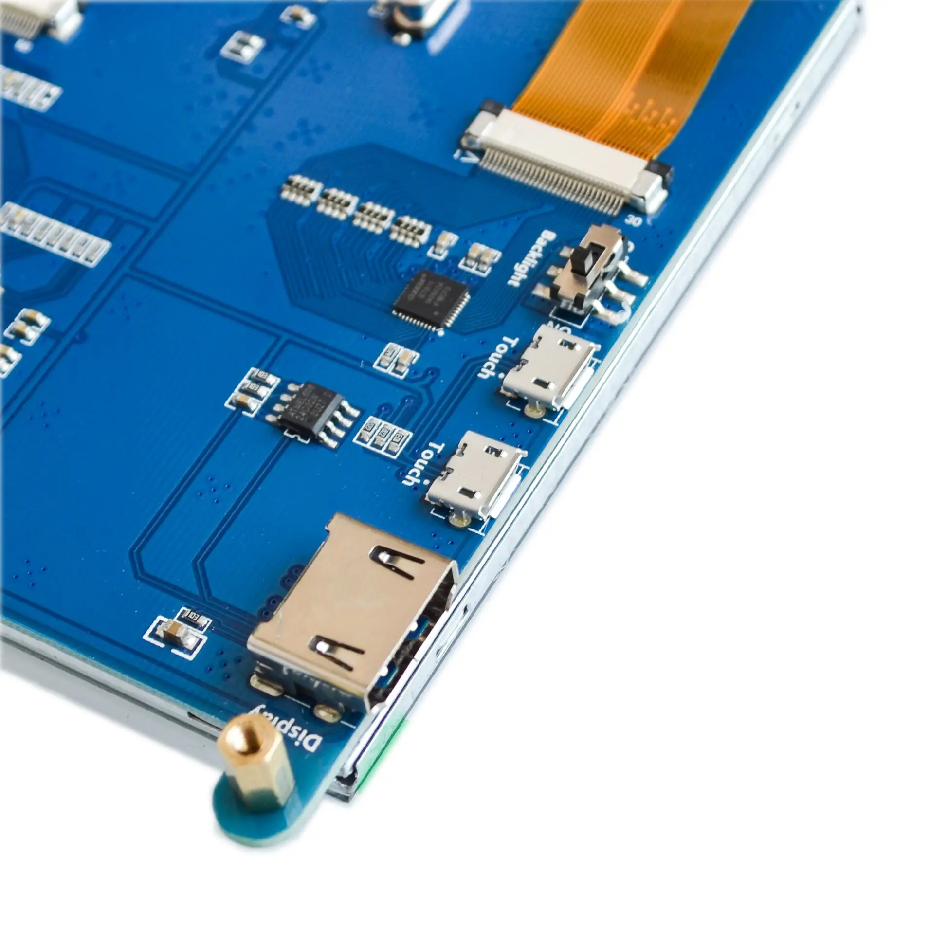 7 дюймов Raspberry pi 3 B сенсорный экран 1024*600 7,0 дюймов ips емкостный сенсорный экран lcd, HDMI интерфейс, поддерживает различные системы