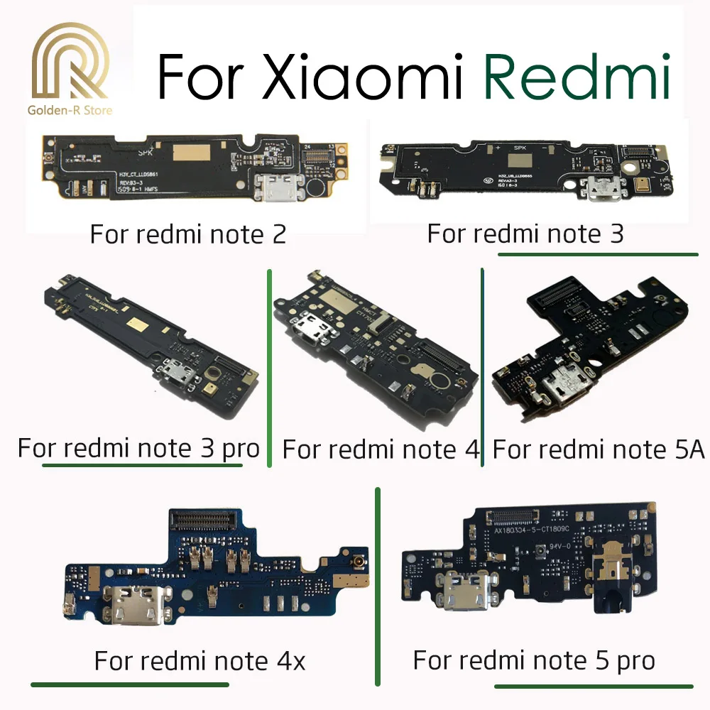 OEM для Xiaomi Redmi Note 2 3 микрофон для компьютера зарядка через usb Нижняя плата Flex кабель Разъем для 4 4X 5A 5 Pro замена