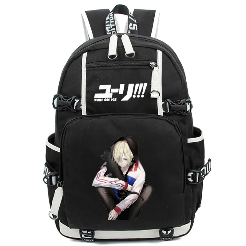 Новое поступление Аниме Юри! На ICE Victor женский и мужской рюкзак школьный Nikiforov Bolsa