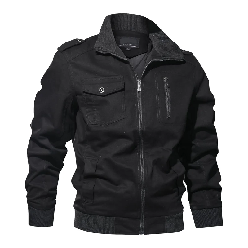 M-6XL LetsKeep, мужская куртка-пилот, Мужская Осенняя хлопковая тактическая куртка, пальто, куртка для полета ВВС размера плюс, MA502