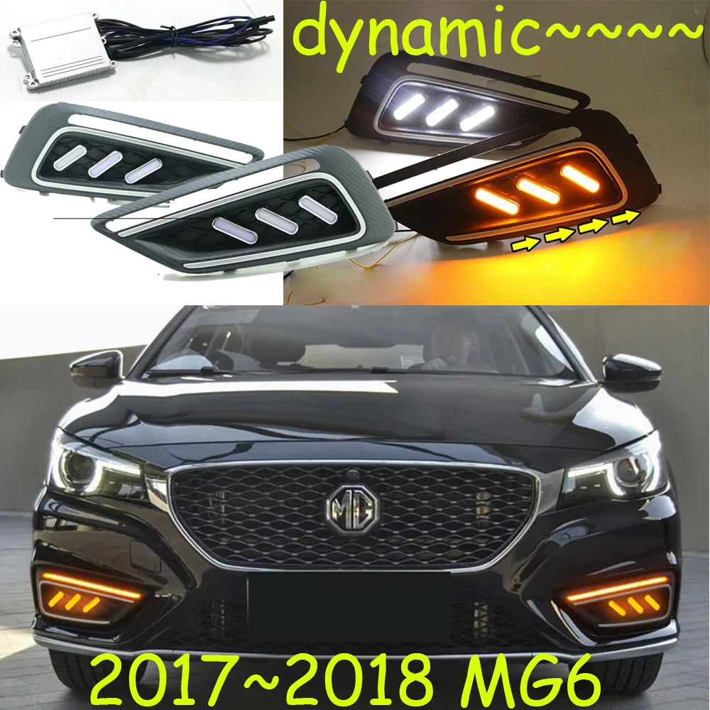 2017 ~ 2019 MG6 Дневной светильник Хром Бесплатная доставка! Светодиодный туман тюнинг