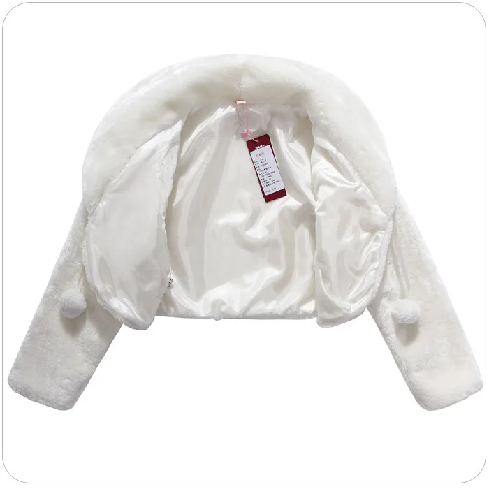 F ~ 3XL бренд размера плюс зимняя элегантная детская одежда с искусственным мехом