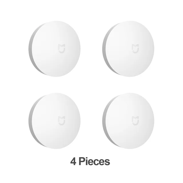 4pcs wireless switch Xiaomi Mijia умный беспроводной переключатель для xiaomi умный дом управление центр Интеллектуальный многофункциональный белый переключатель в коробке - Цвет: 4pcs wireless switch