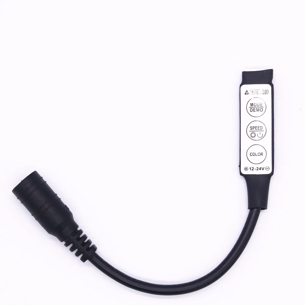 BEILAI DC 12 В 24 светодиодный RGB контроллер Диммер Мини 3Key пульт дистанционного