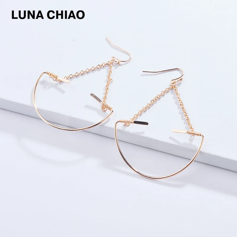 Серьги-подвески LUNA CHIAO с золотым и серебряным покрытием | Украшения аксессуары