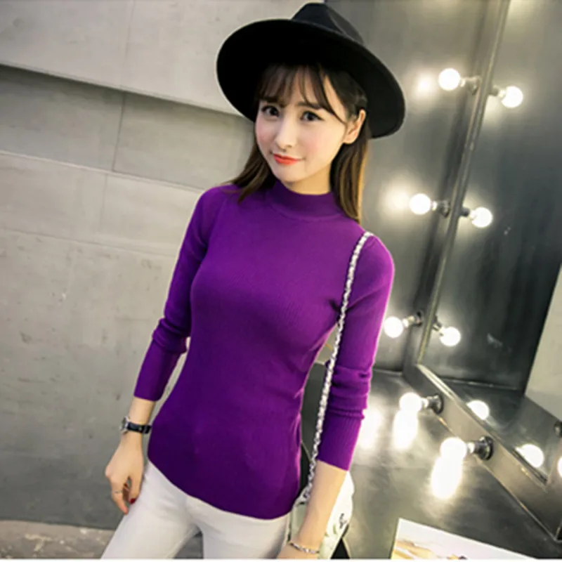 Фото Female Stretchable Spring Autumn Wool Slim Sweater O-Neck Solid Pullovers Knitwear Tight Long Sleeve Bottoming Knitting Shirt Женская Female Stretchable Spring Autumn Wool Slim Sweater O-Neck Solid Pullovers Knitwear Tight Long Sleeve Bottoming Knitting Shirt Женская