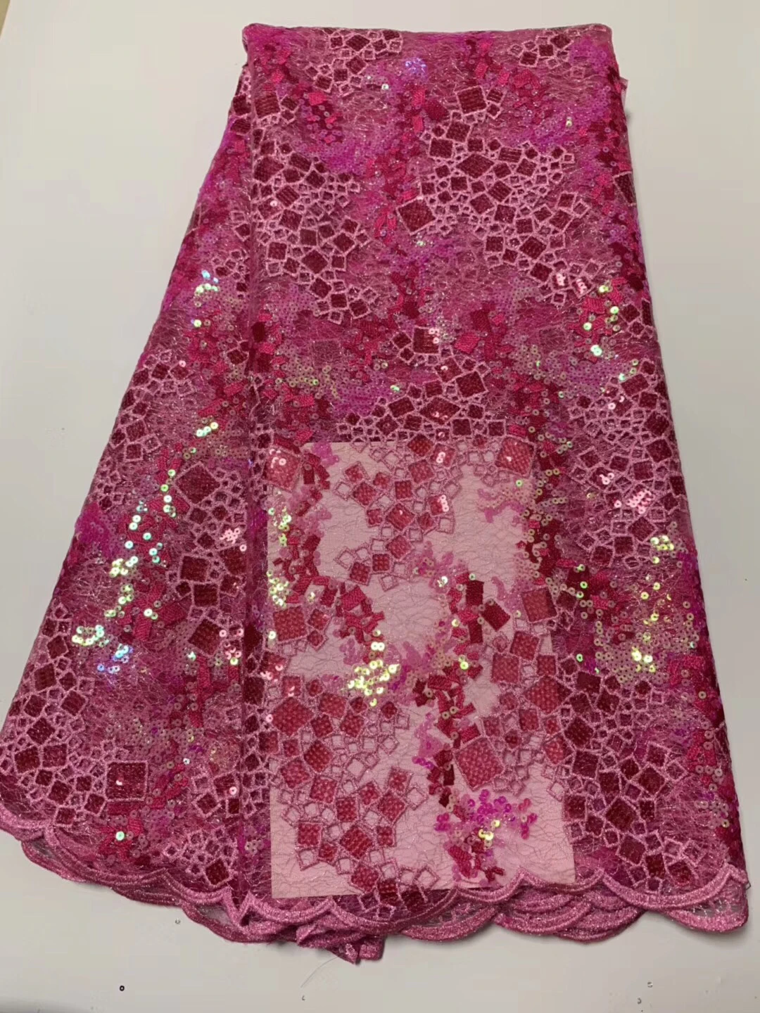 Latest\High Quality African Tulle Lace Fabric 2021 Gold Color Nigerian Fabrics For Wedding With Stones ZX3252 | Дом и сад