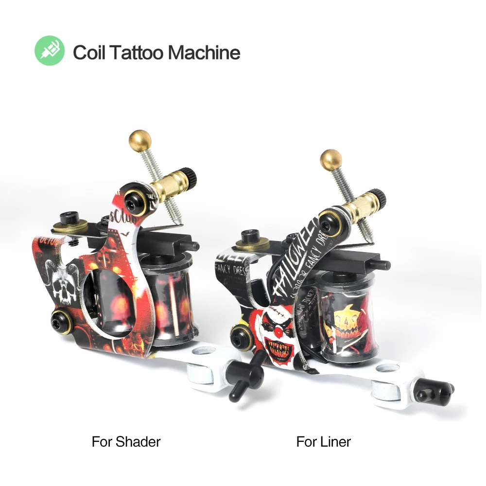 Полный комплект для татуировки 2 катушки набор начинающих электропитание педаль