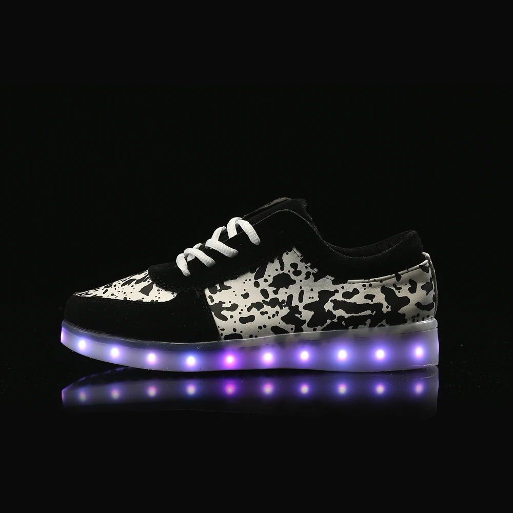 7 цвета Новый женский LED обувь chaussures световой взрослых свет повседневная высокий