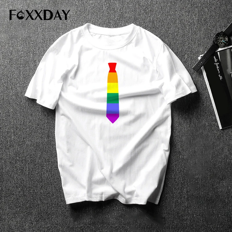 Футболка с надписью Pride ЛГБТ для геев лесбиянок Радужный дизайн футболка мужчин и