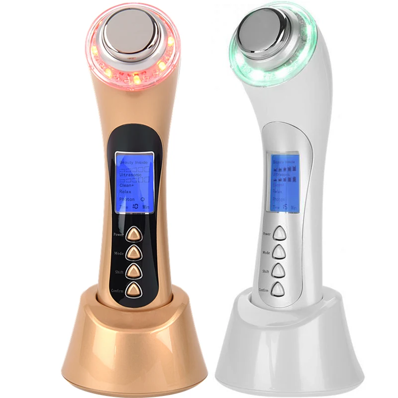 5 в 1 аппарат для ультразвуковой терапии морщин|Устройство ухода за кожей лица| |