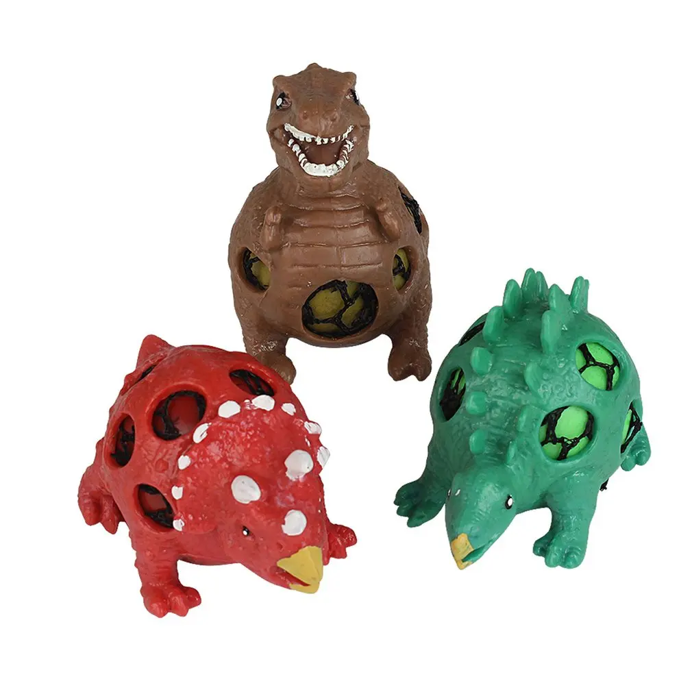 

Portable Mini Decompression Toy Dinosaur Model Relief Ball Squeeze Toy Reduction Pressure Ball Stress Relief Toy