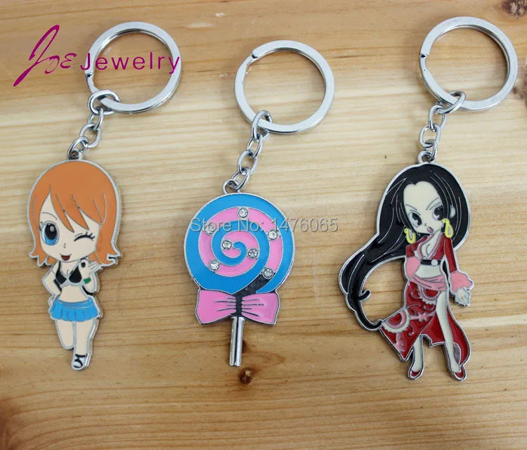 2015 new brand design key chain long black hair red dress girl keychain fashion jewelry for bag accessories car ring ZK203 | Украшения и