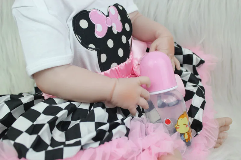 BZDOLL 55 см полный силикона Reborn Baby как реальные игрушки куклы 22 дюймов новорожденных