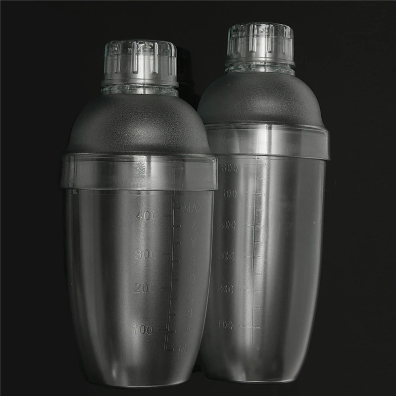 Simple 530ml/700ml Transparent Good Grips Plastic No Rust Milk Tea Cocktail Shaker Mixing Cup Drink Mixer Bar Bartending Tool | Дом и сад