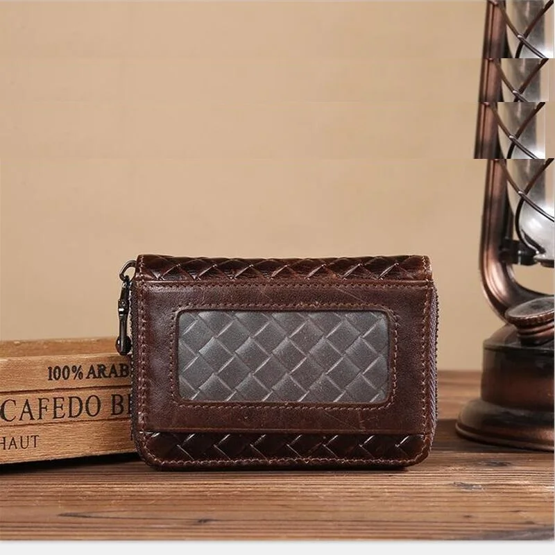 Мужские сумки из 100% натуральной кожи брендовые дизайнерские для карт коровьей