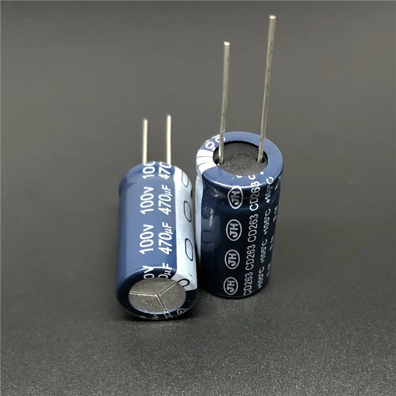 10Pcs/50Pcs 470uF 100V JH CD263 Series 16x31mm 100V470uF Aluminum Electrolytic Capacitor | Электронные компоненты и